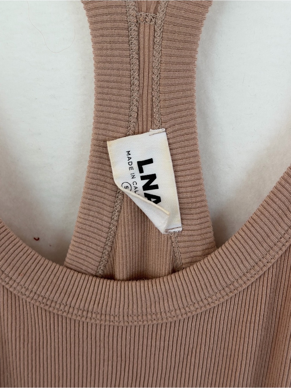 LNA Camel Ribbed Racerback Maxi Dress - Picture 2 of 3